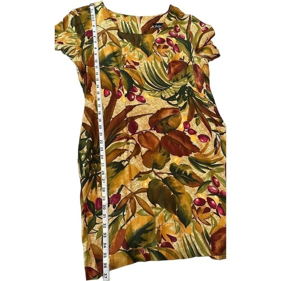 Vintage Jaclyn Hart Floral Print Midi Dress Sz 12 - Picture 5 of 5